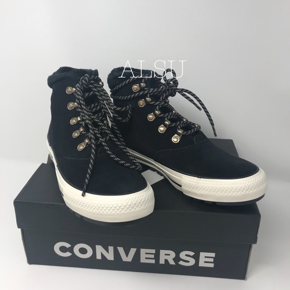 Converse Ctas Embers Boot Hi Suede Black W AUTHENT - Picture 6 of 8